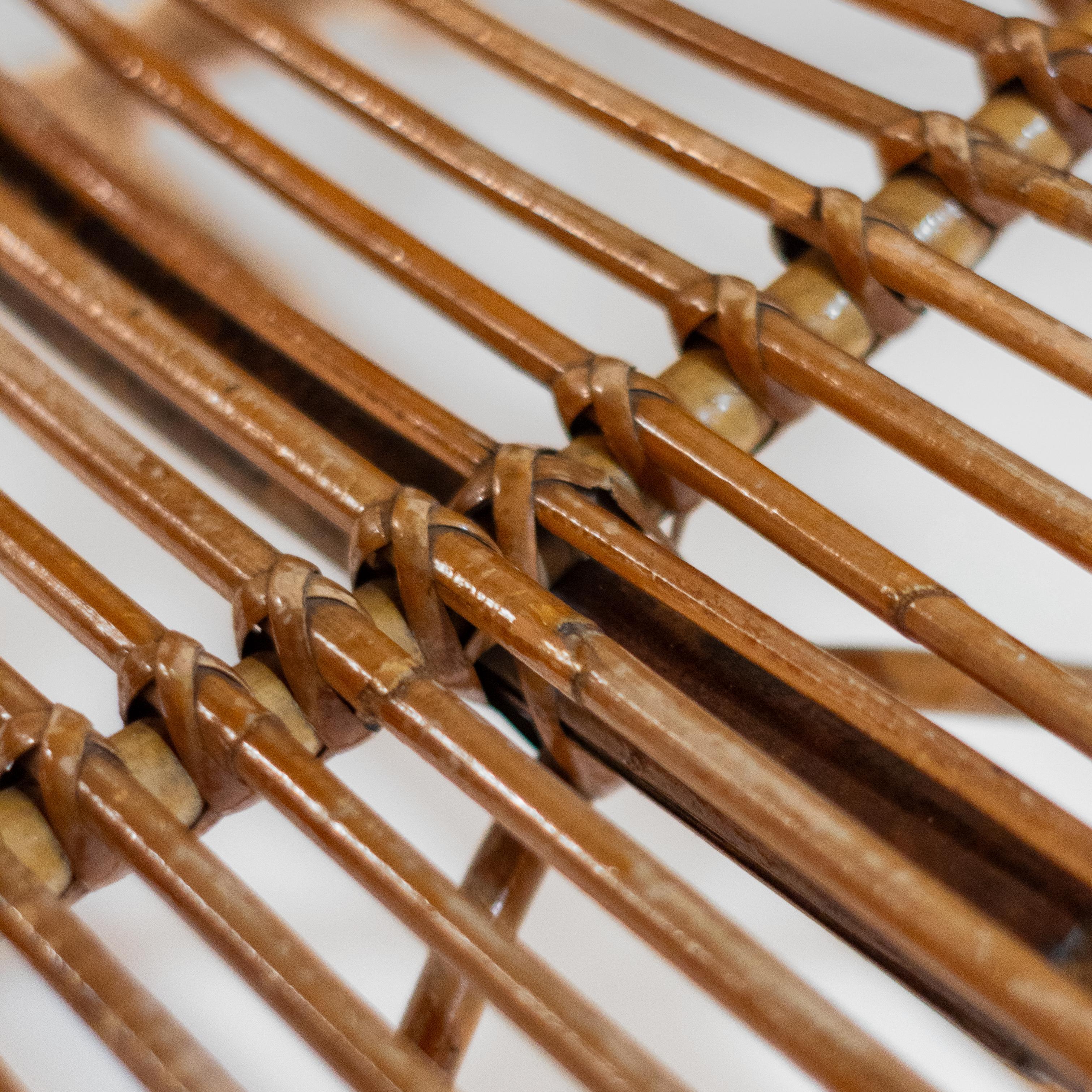 1960 Midcentury Modern Italian Bamboo Lounge Set en vente 12