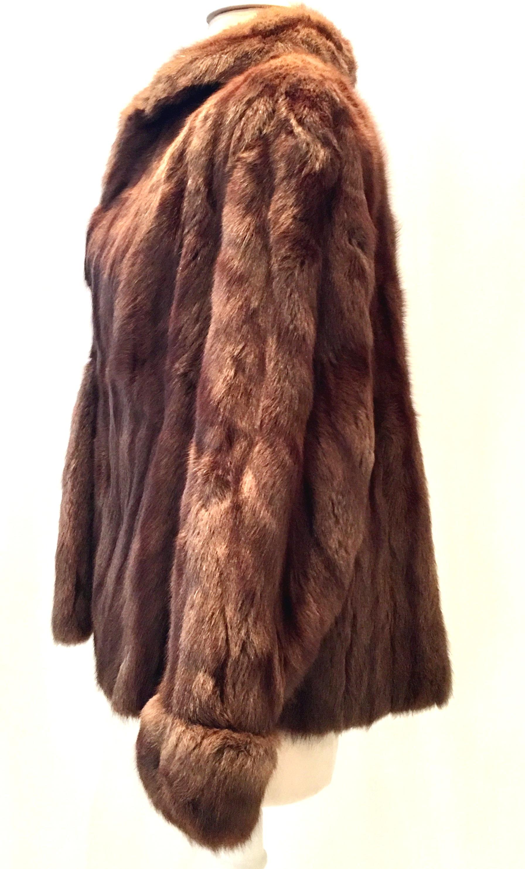 Black 1960' Mink Fur Jacket By, H.P. Wasson & Co.