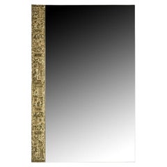 1960 Mirror Signed by Angelo Brotto in Gilt Bronze