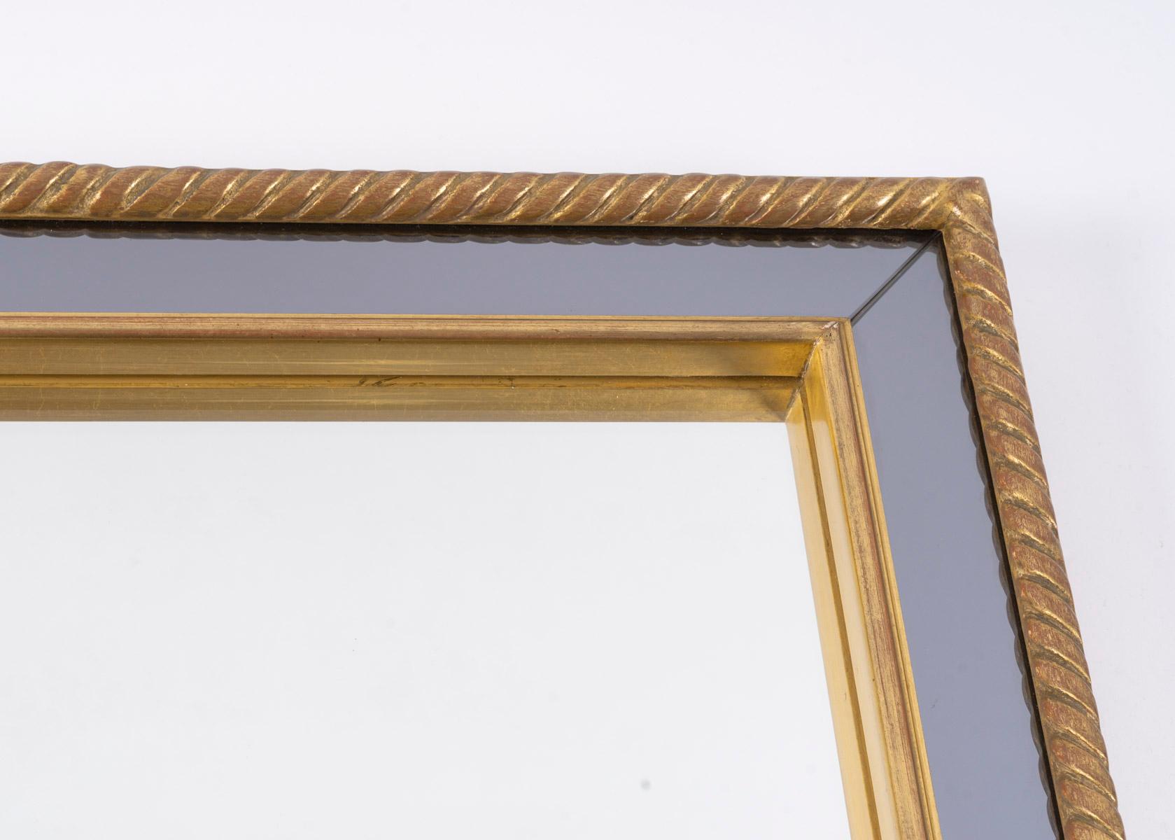 1960 Miroir avec parcloses de la Maison Roche. Bon état - En vente à Saint-Ouen, FR