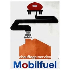 mobil founded 1960 Mobil Oil - Mobilfuel Original Vintage Poster