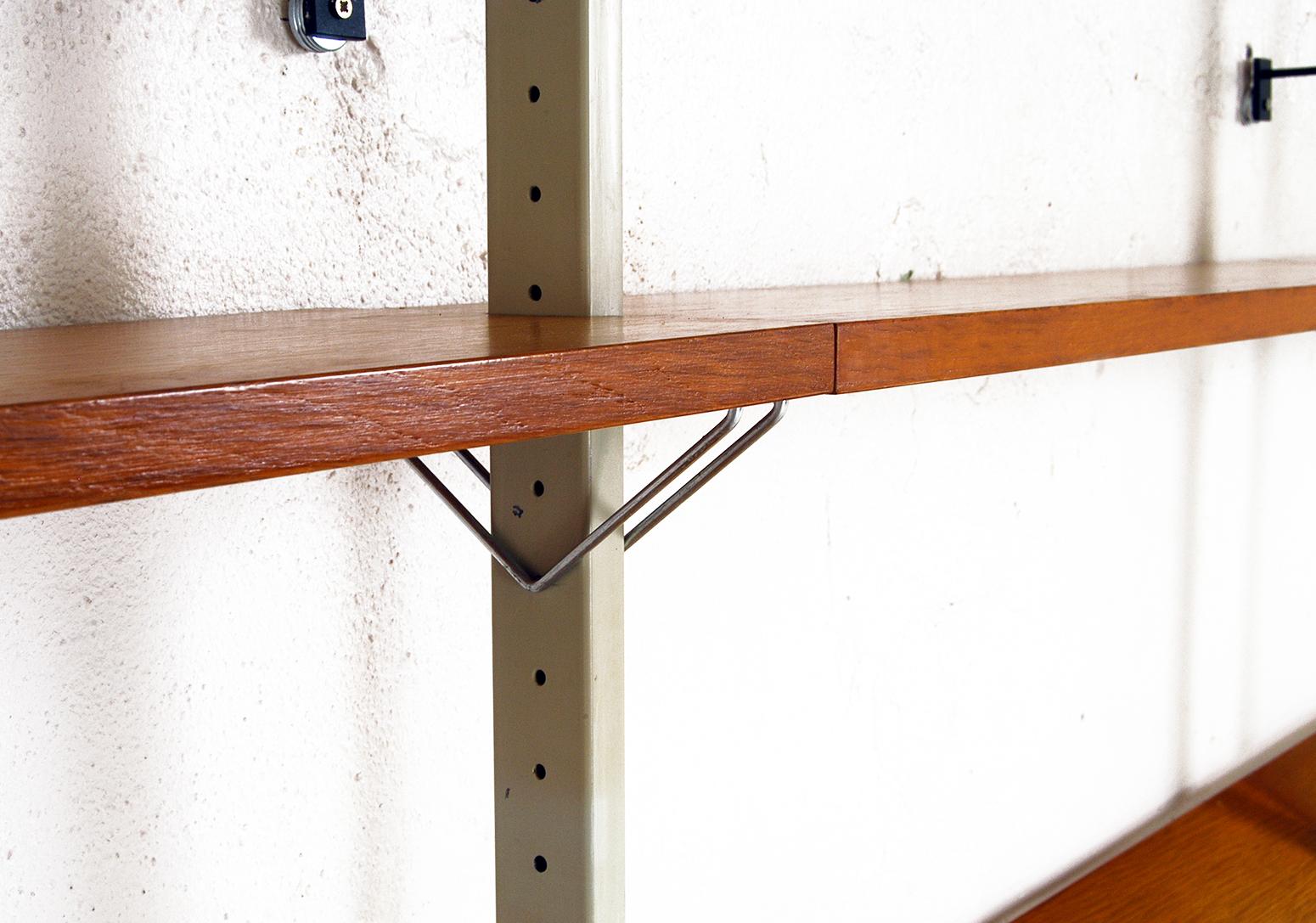 1960 Modular by Olof Pira String Shelving System Room Divider Wall Unit Library 2