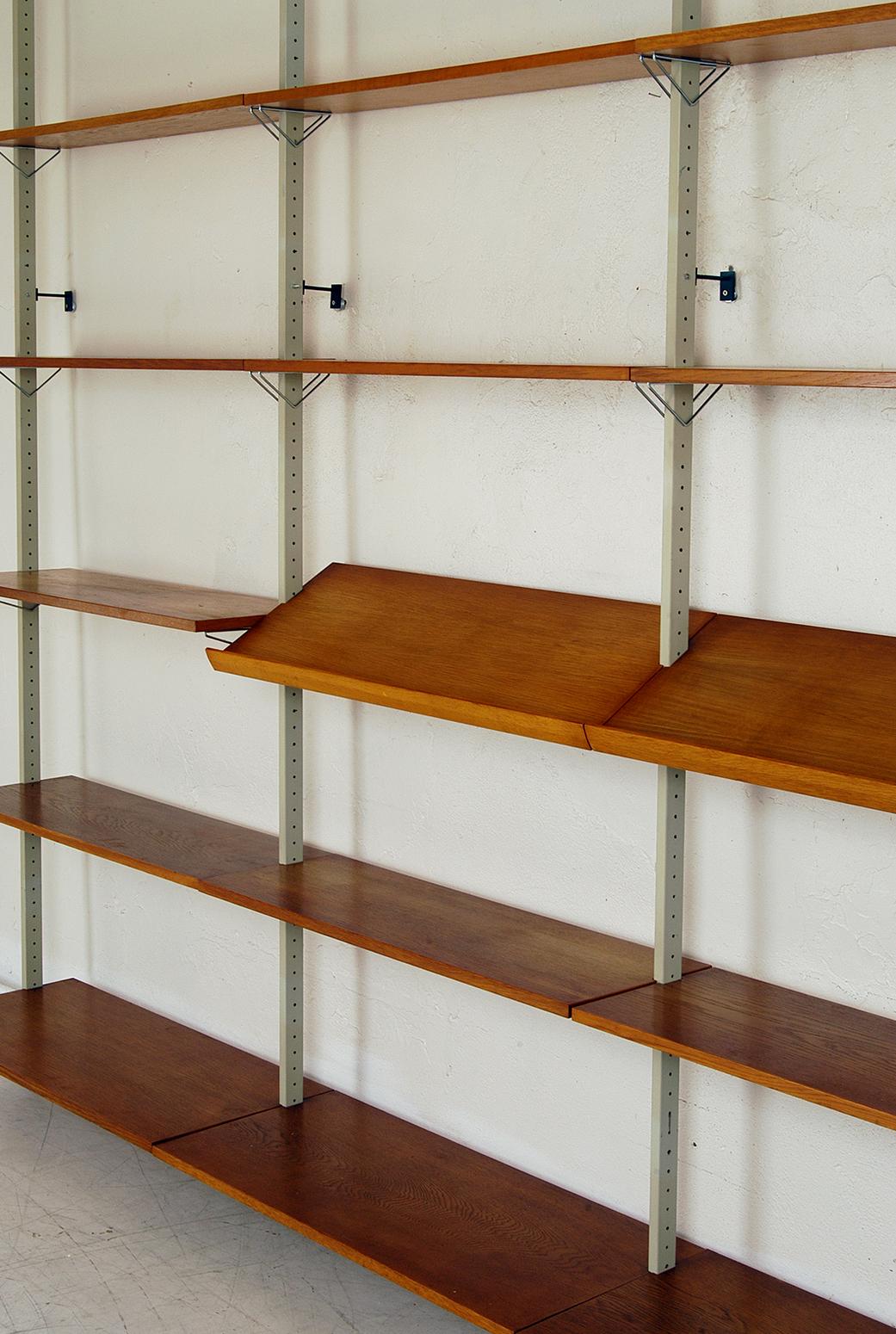 1960 Modular by Olof Pira String Shelving System Room Divider Wall Unit Library 3