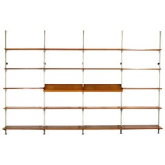 1960 Modular by Olof Pira String Shelving System Room Divider Wall Unit Library