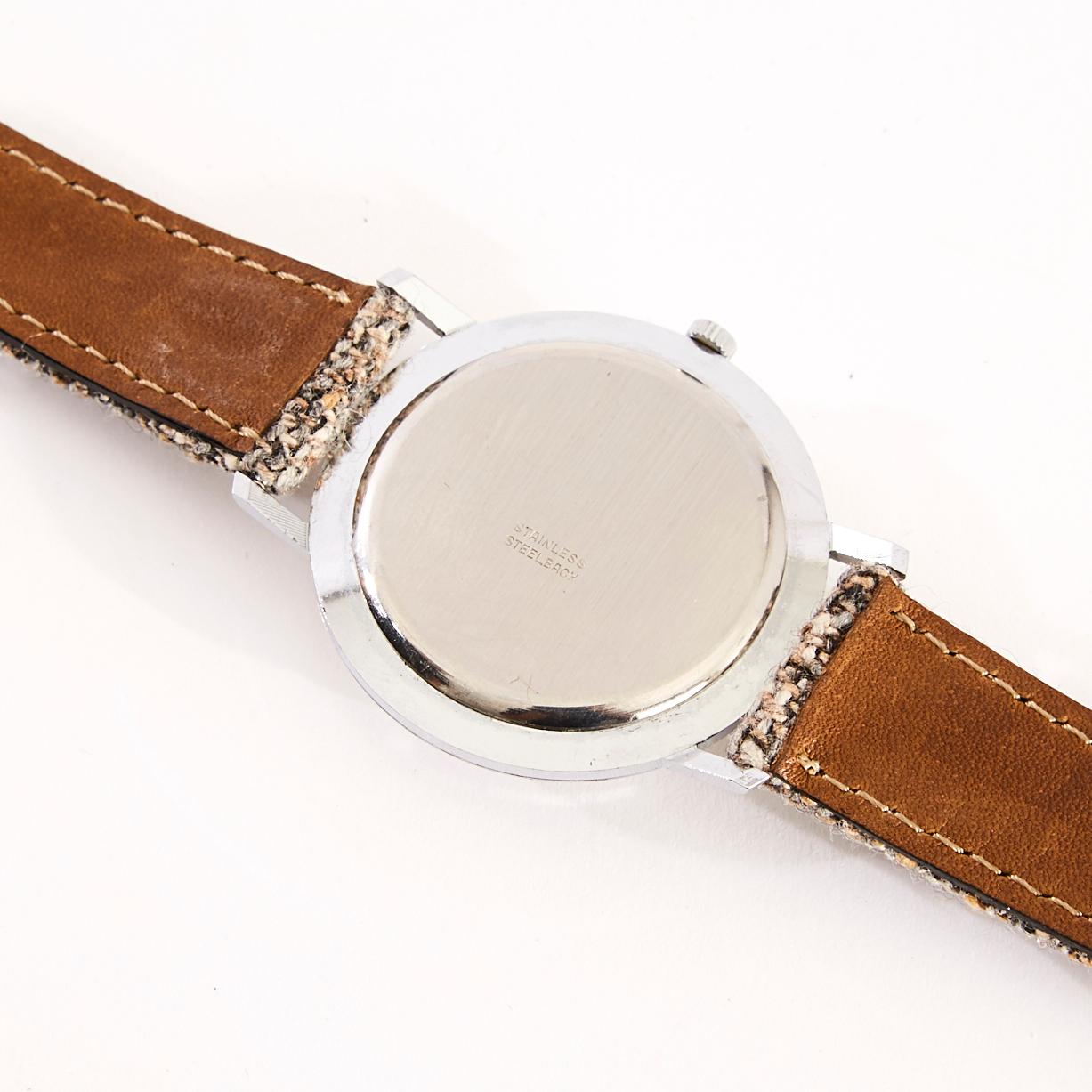 Taille brillant 1960 Montre Mystérieuse style Vacheron Constantin Steel Diamonds Watch en vente