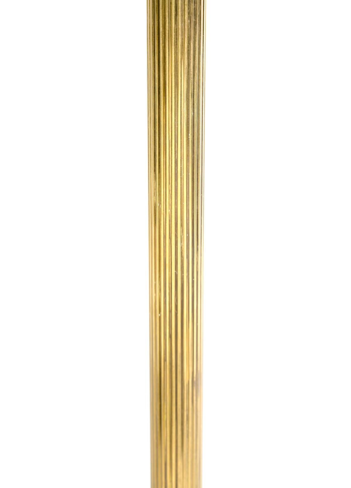 1960 Néo classique floor lamp in gilded bronze by Maison Baguès In Good Condition For Sale In Saint-Ouen, FR