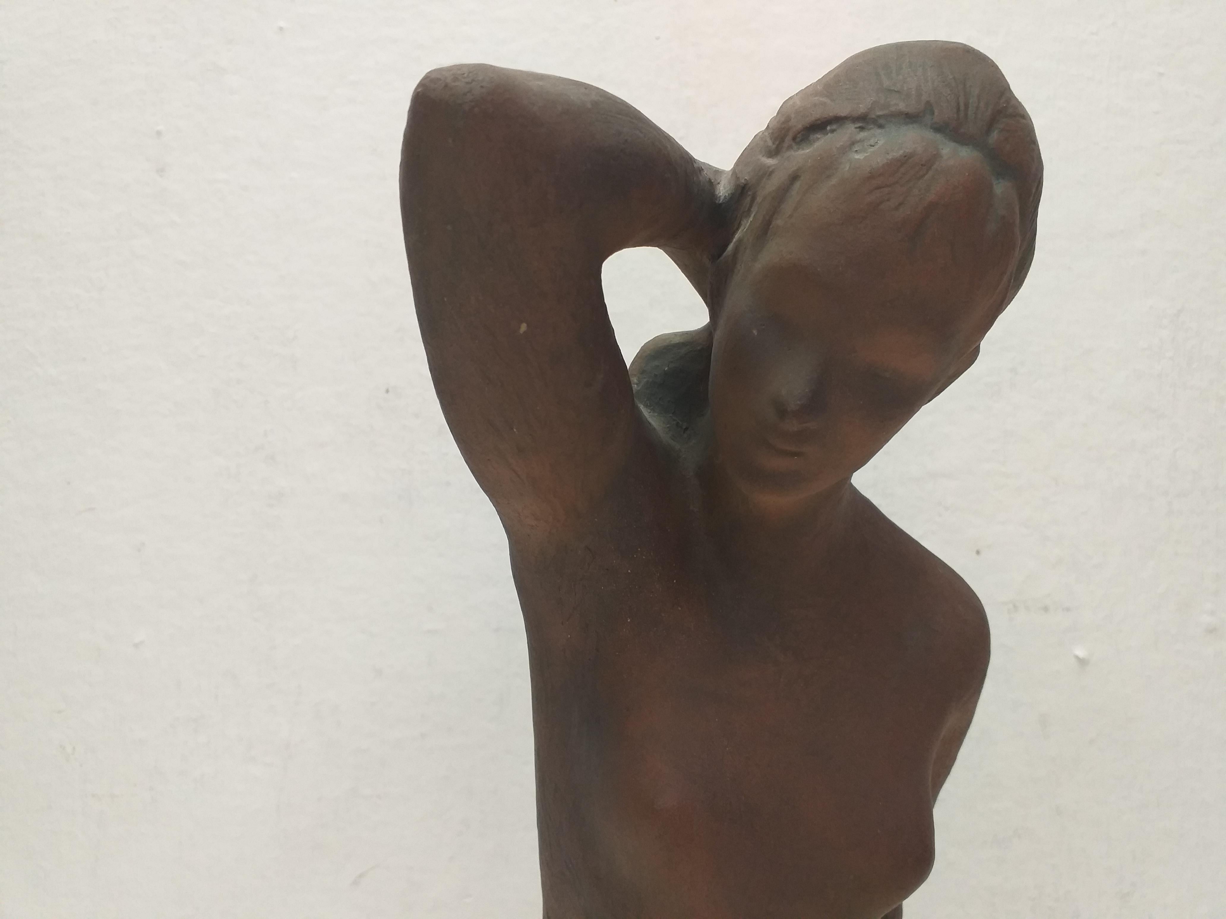 1960 Nude Ceramic Woman by Kokrda, Czechoslovakia In Good Condition For Sale In Praha, CZ