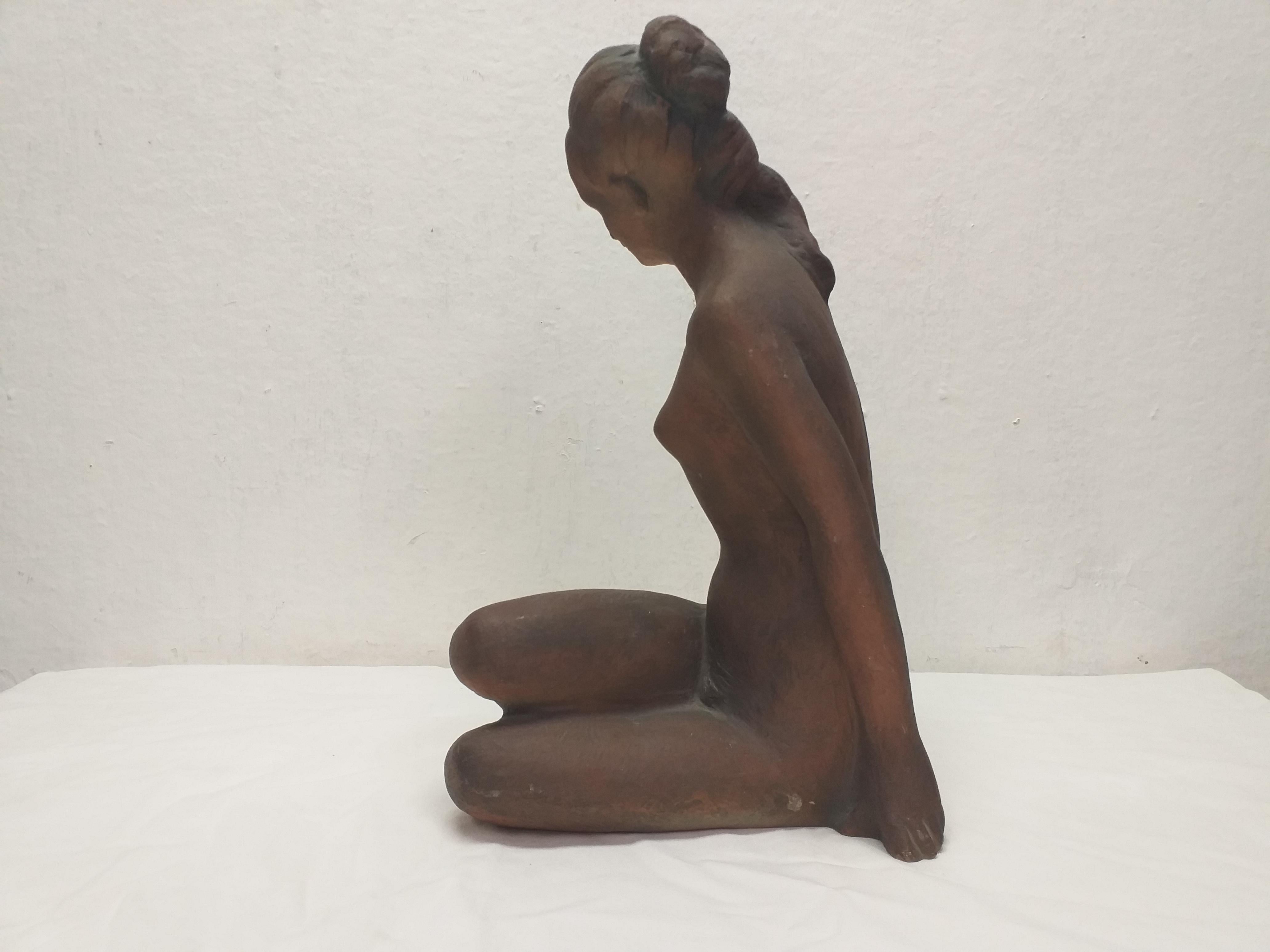 1960 Nude Ceramic Woman by Kokrda, Czechoslovakia For Sale 2