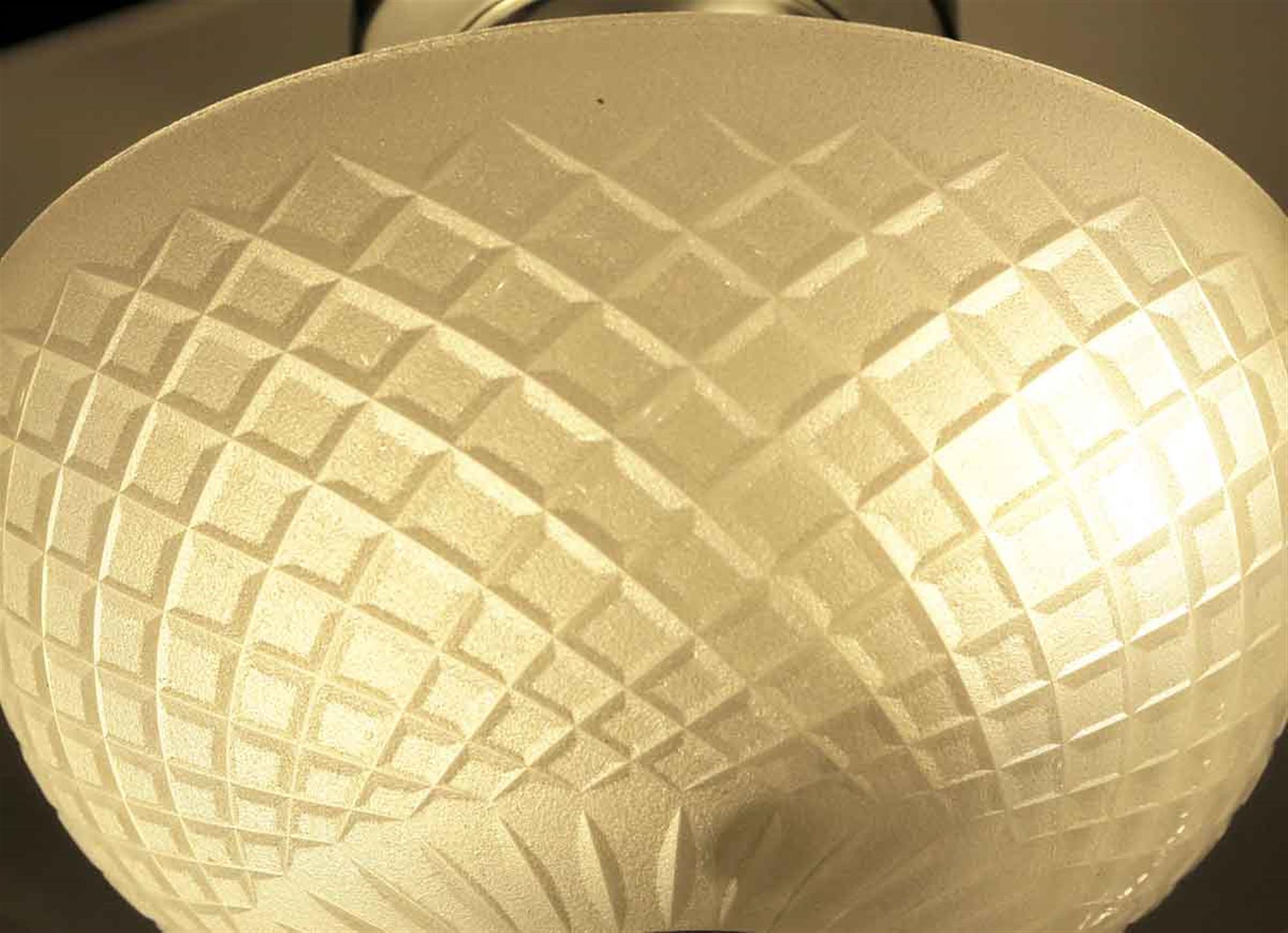 American Waldorf Astoria Hotel Cut Crystal Semi Flush Light Qty Available Frosted Hue For Sale