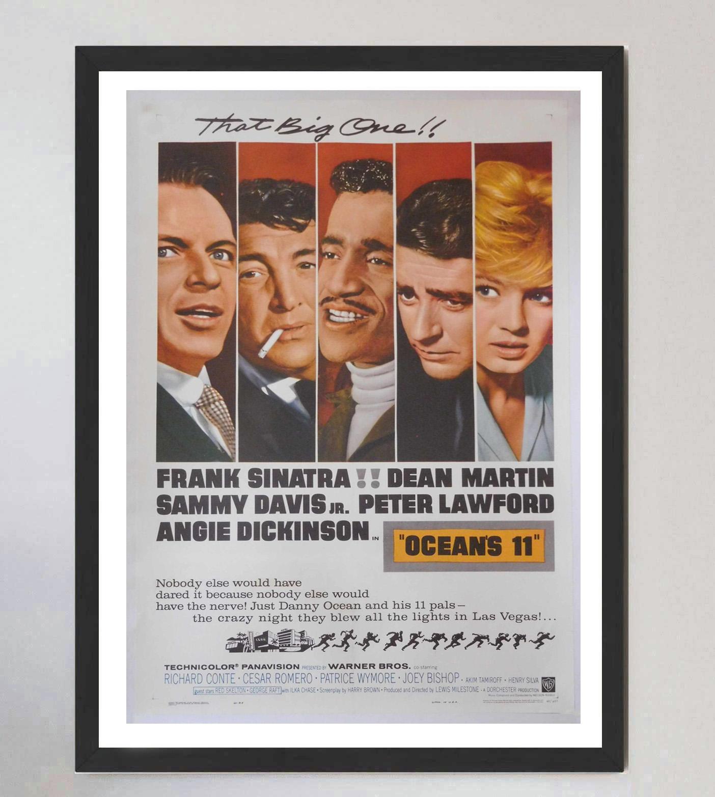 1960 Ocean's 11 Original Vintage Poster (Mitte des 20. Jahrhunderts) im Angebot