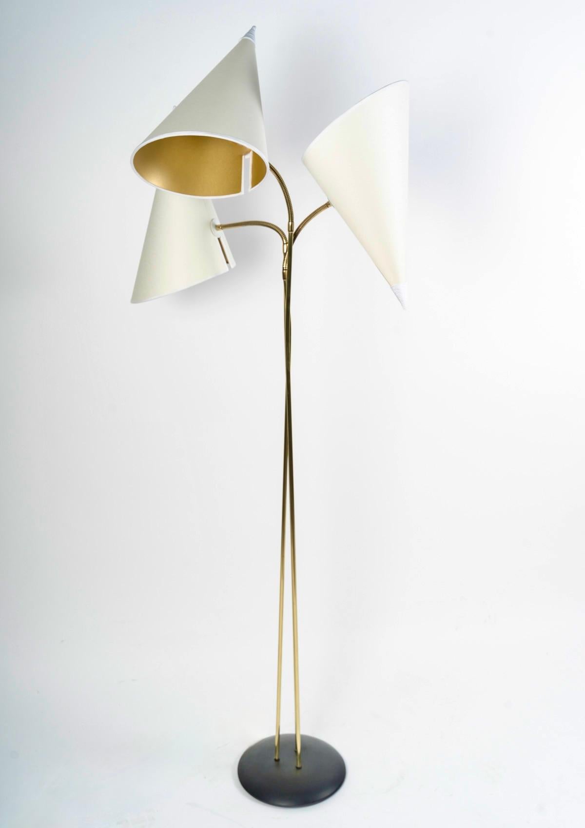 1960 Orientable floor lamp Maison Roche In Good Condition For Sale In Saint-Ouen, FR