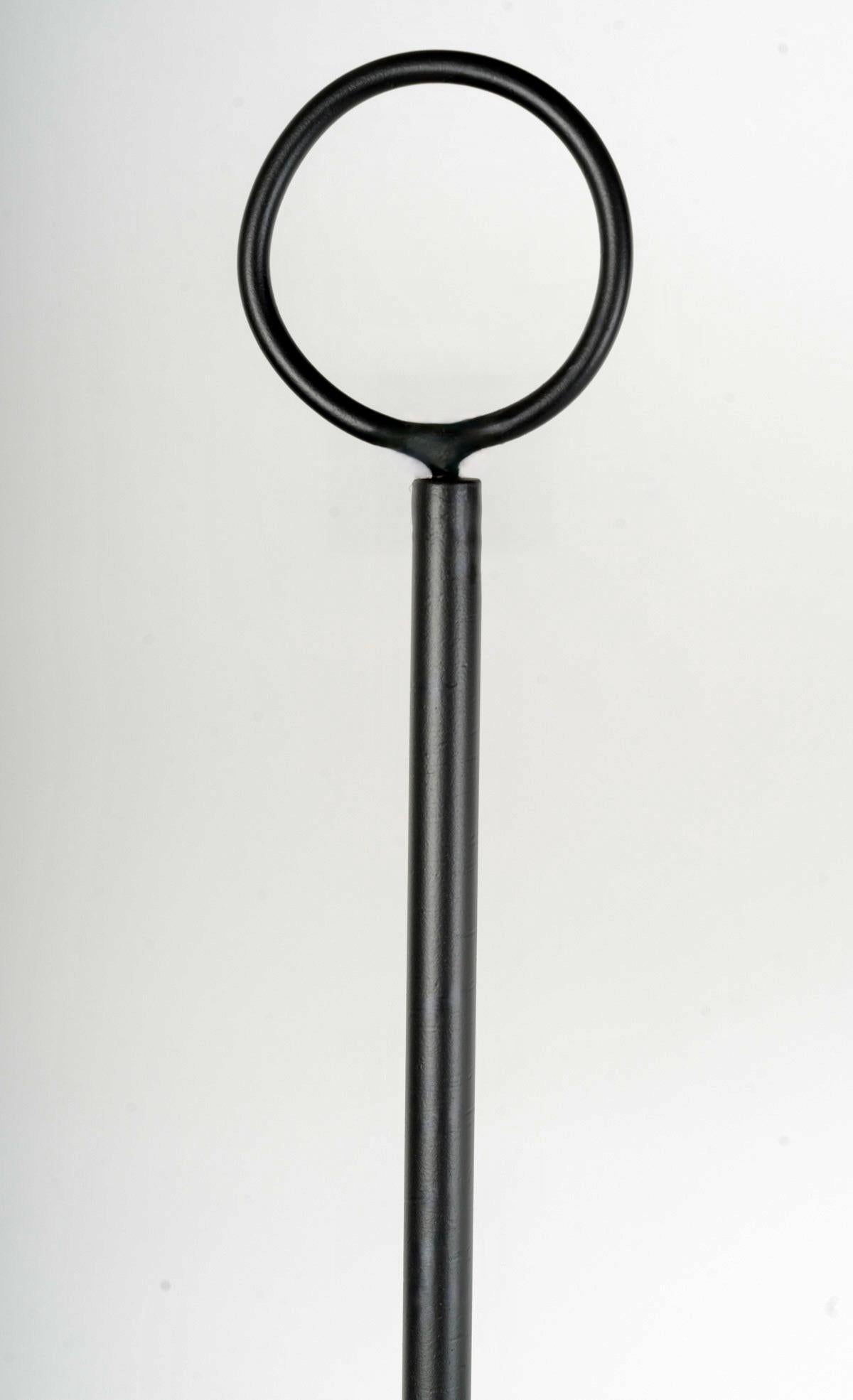 French 1960 Original Pair of wrought iron floor lamps by Ateliers Vallauris For Sale