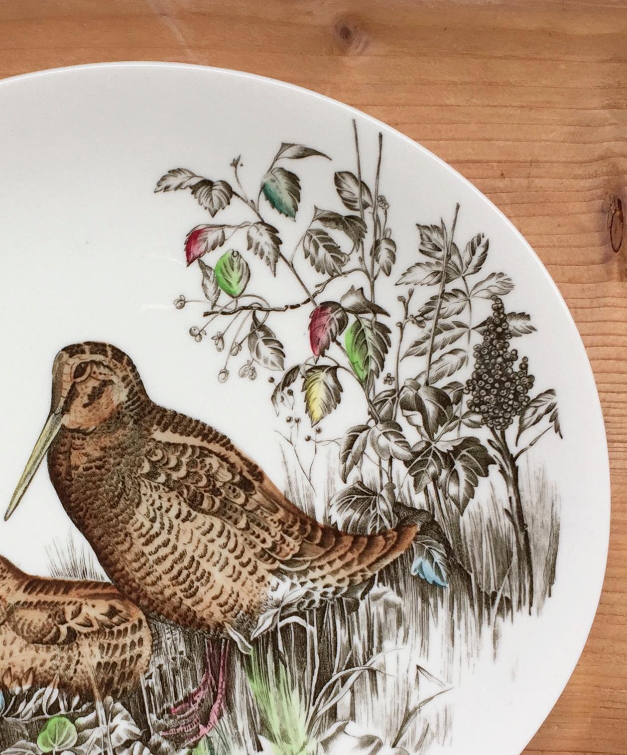Fantastic oval porcelain English plate with woodcock painted by hand.
From the early 1960s
Johnson Brothers has been producing beautiful tableware since 1883.
The Game Birds were produced from 1953-1976, and the plate that we are offering must be