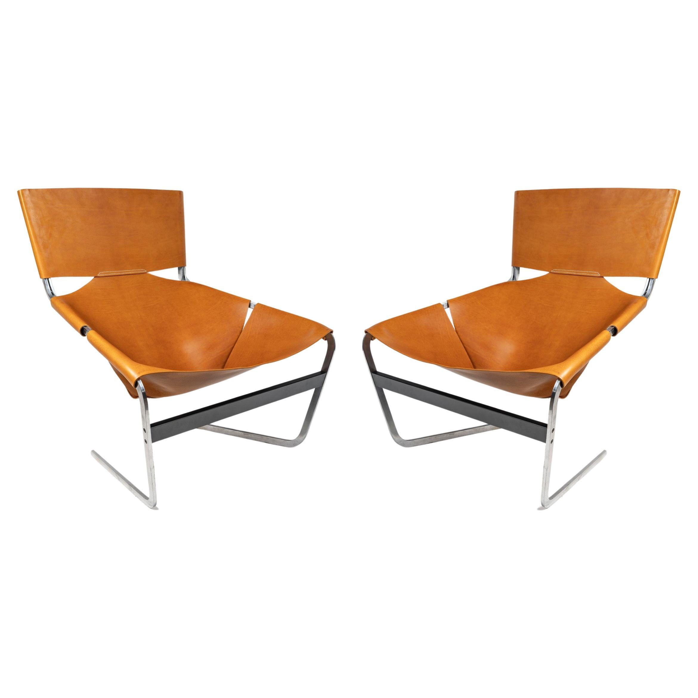 1960 Pair of Armchairs by Pierre Paulin model F444 for Artiflort For Sale