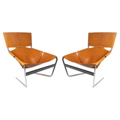 Retro 1960 Pair of Armchairs by Pierre Paulin model F444 for Artiflort