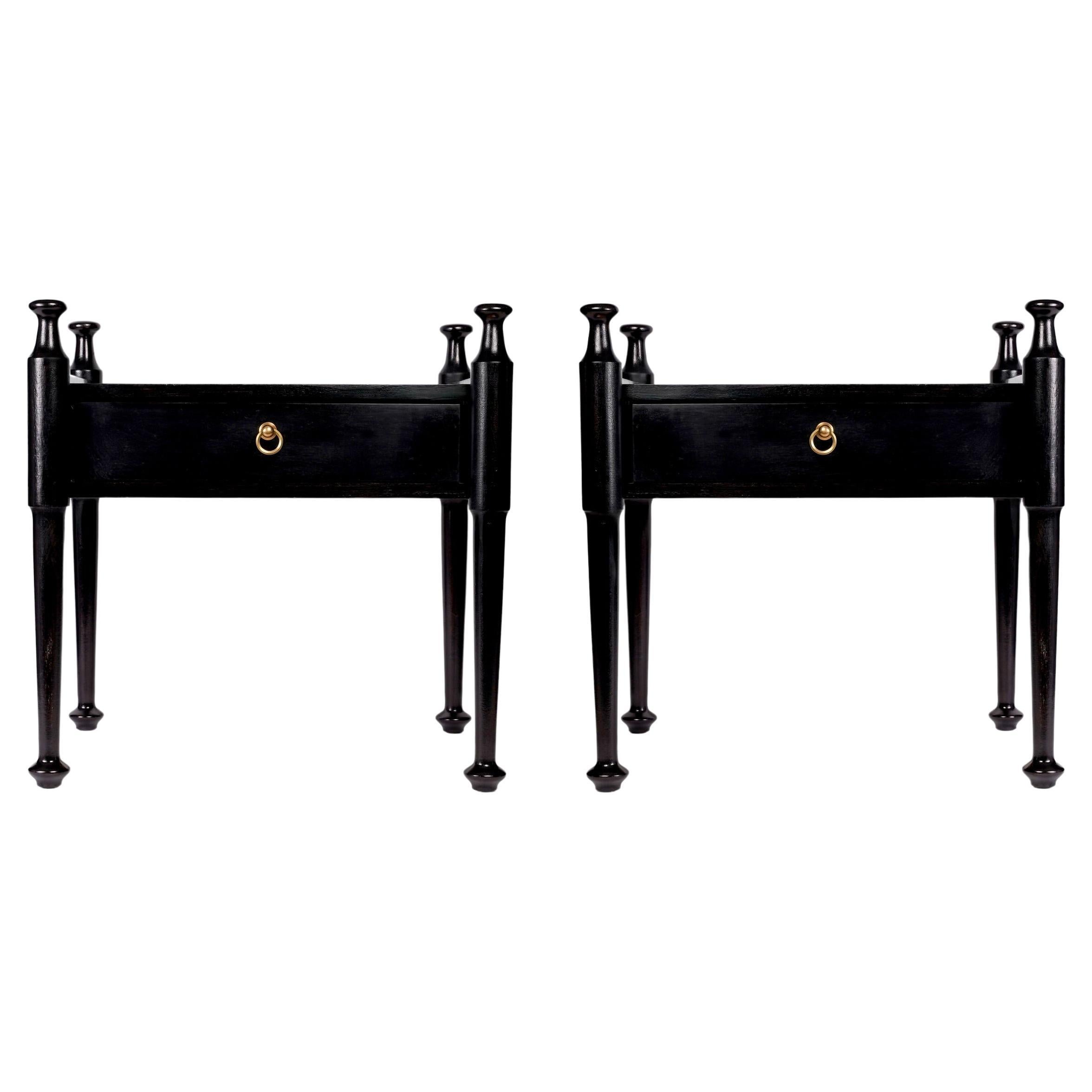 1960 Pair of bedside tables by Proserpio Fratelli For Sale