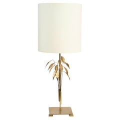 1960 Pair of Charles House Foliage Lamps in bronze and gilded brass