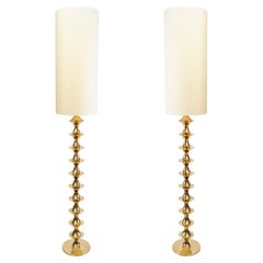 1960 Pair of Floor Lamps "Toupie" from Sweden