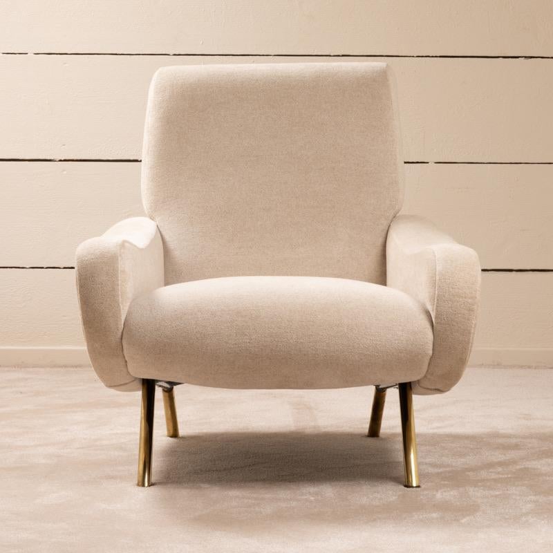 Italian 1960 Pair of “LADY” armchairs by Marco Zanuso