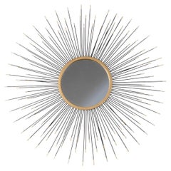 1960 Pair of large witch mirrors Maison Honoré