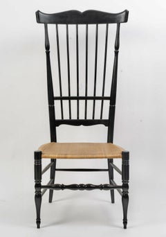1960 Pair of low Chiavari chairs