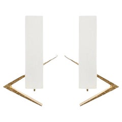 1960 Pair of Maison Arlus Sconces in Gilt Bronze