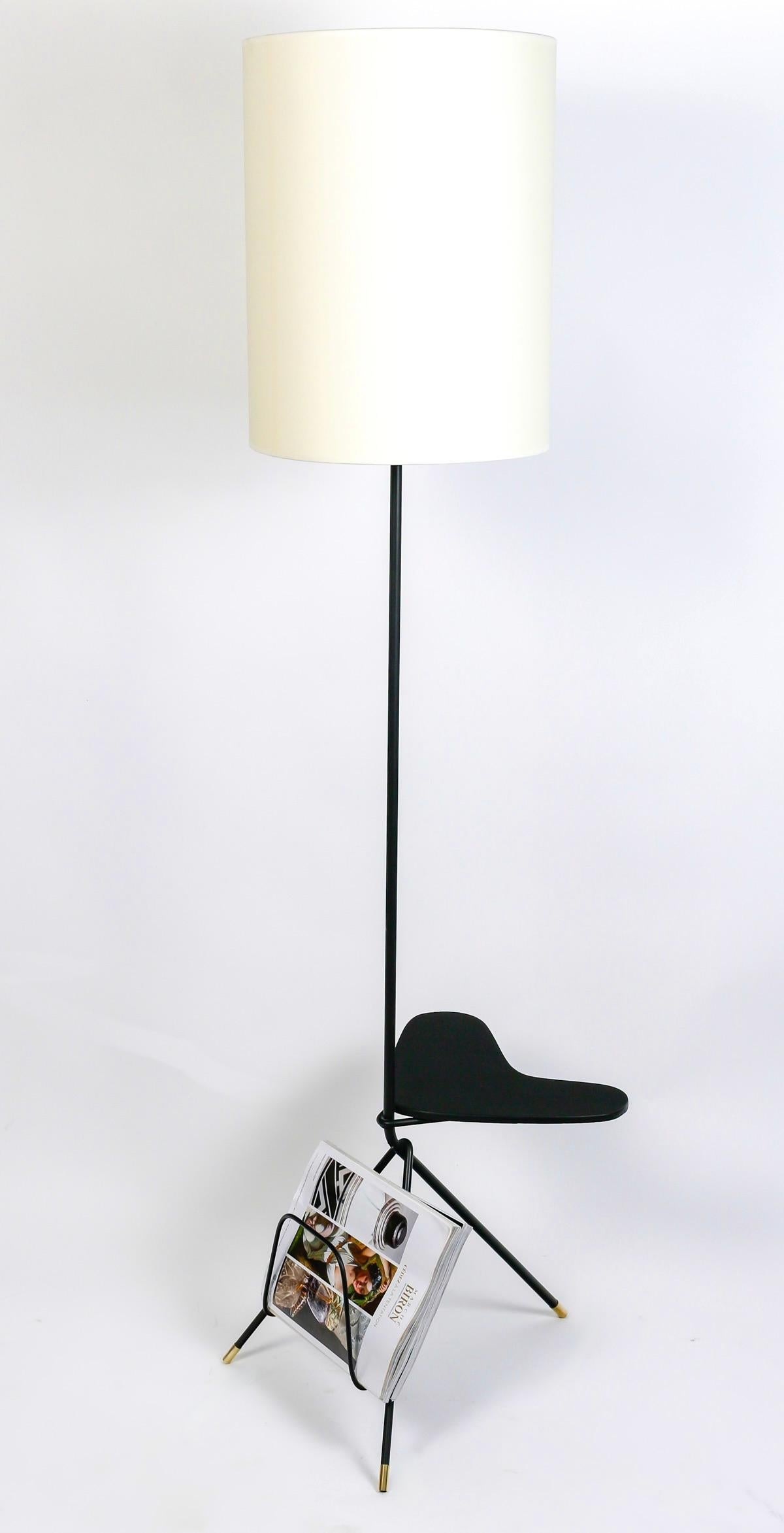 French 1960 Pair of Maison Lunel floor lamps