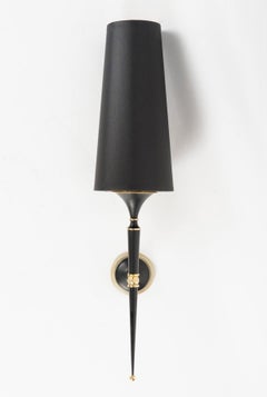 1960 Pareja de apliques neoclásicos de bronce de Maison Jansen