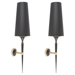 1960 Coppia di applique neoclassiche in bronzo della Maison Jansen