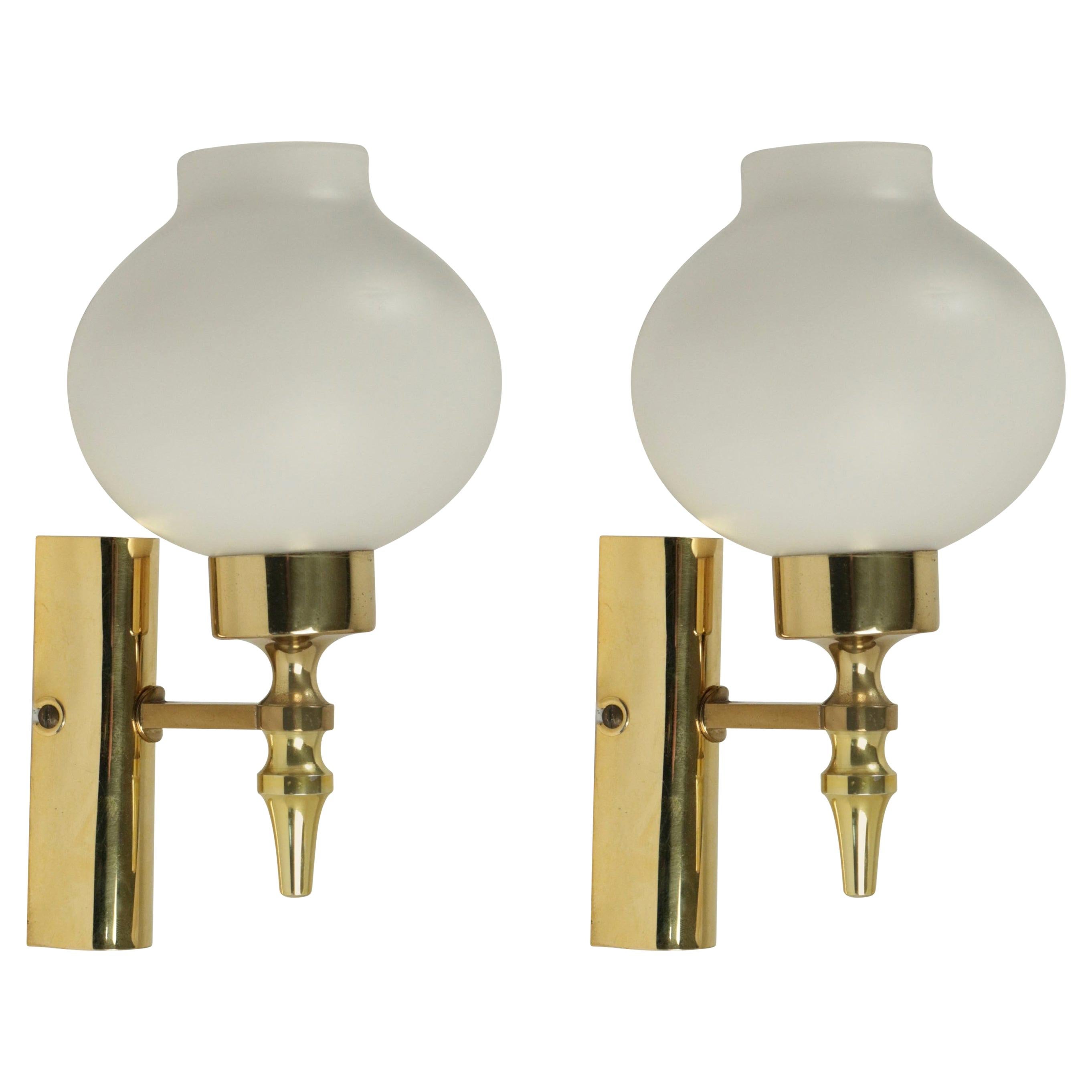 1960 Pair of sconces Stilnovo