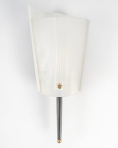 1960 Coppia di lampade da parete Jacques Biny Edition Luminalite