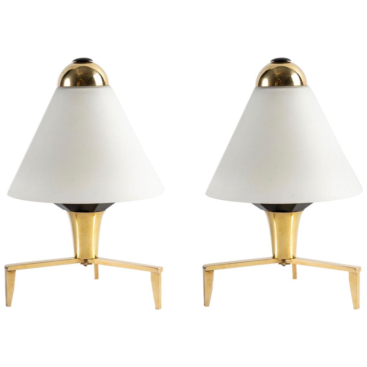 1960 Pair of Wall Lights Inspired by the Lily of the Valley Flower by Stilnovo