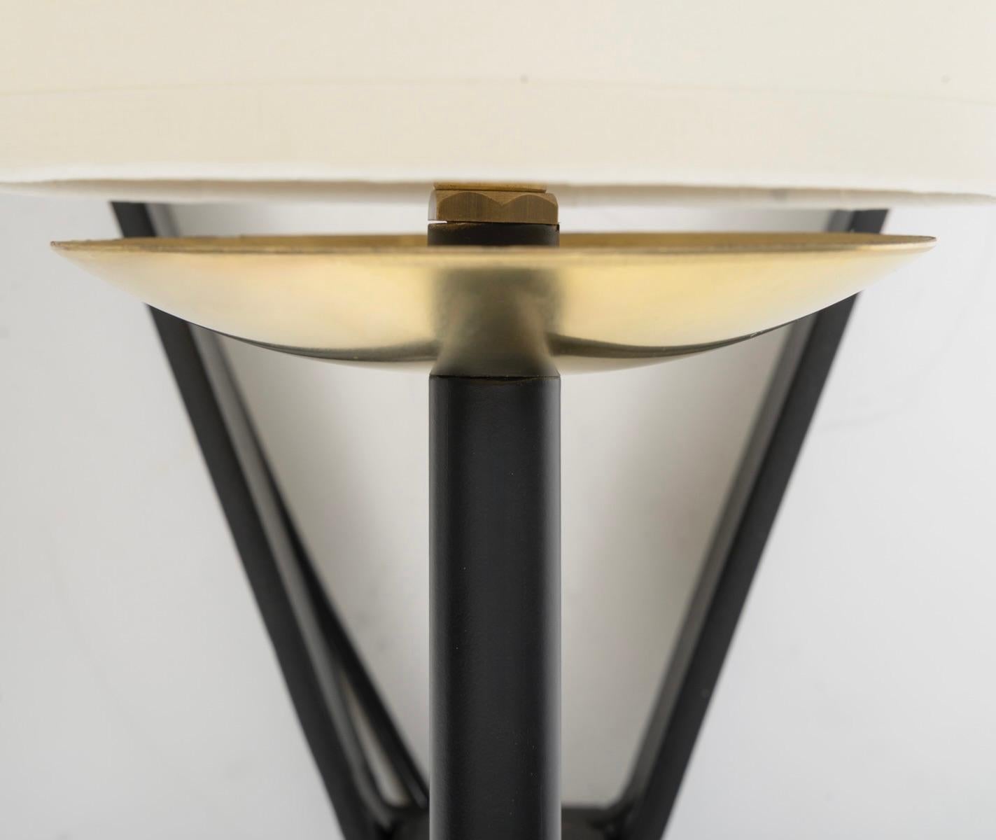 Fer forgé 1960 Paire d'appliques murales en fer forgé Maison Bataillard en vente