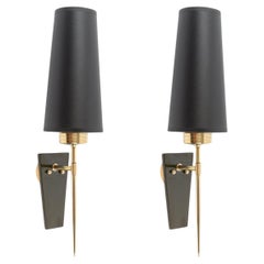 1960 Pair of wall lights Maison Arlus