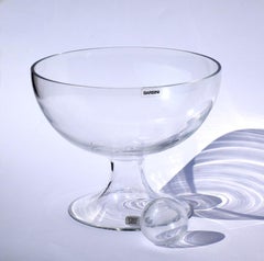 1960 Paolo Tilche Barbini Murano Glass Italian Space Age Design Vase Centerpiece