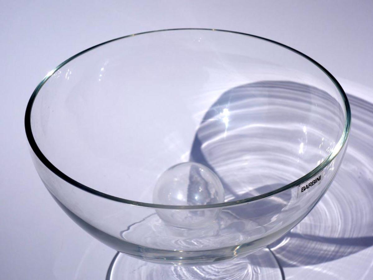 Modern 1960 Paolo Tilche Barbini Murano Glass Italian Space Age Design Vase Centerpiece For Sale