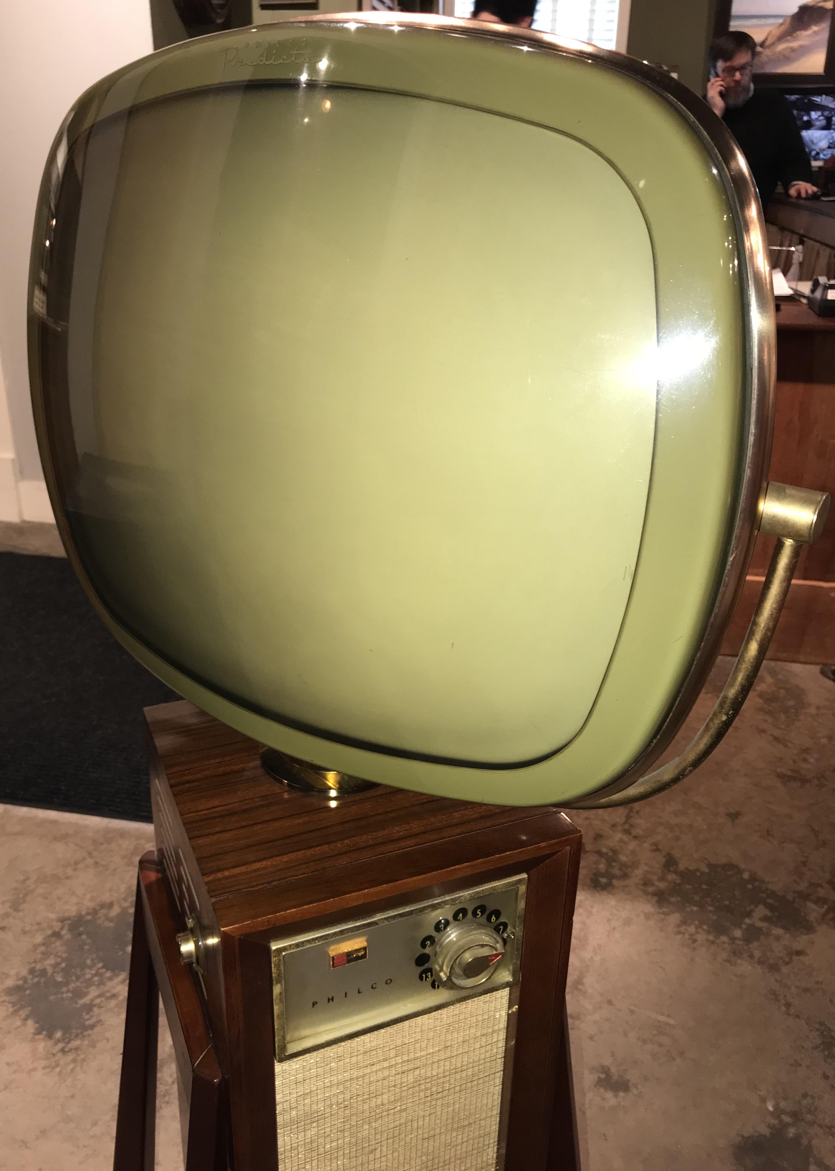 1960 Philco Predicta Continental 4730 Swivel Screen Television TV with Console 4