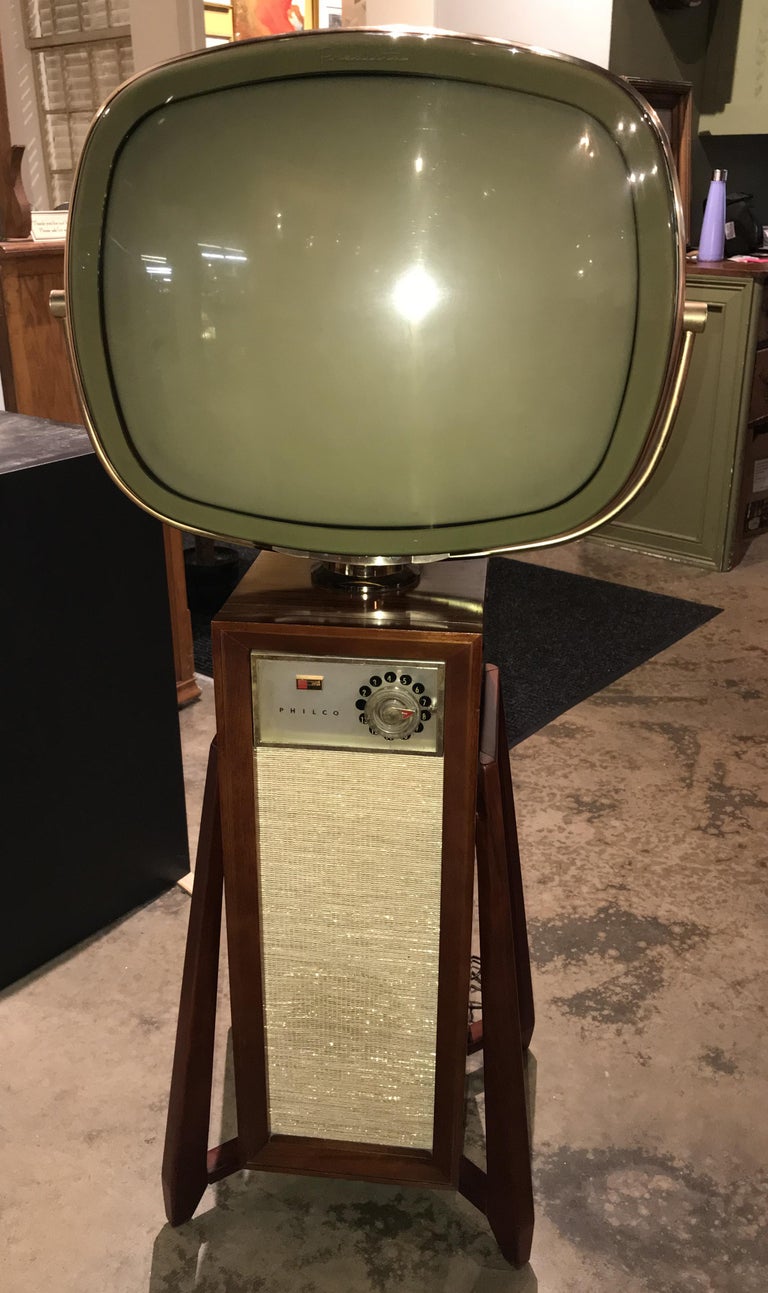 1960 Philco Predicta Continental 4730 Swivel Screen Television TV with
