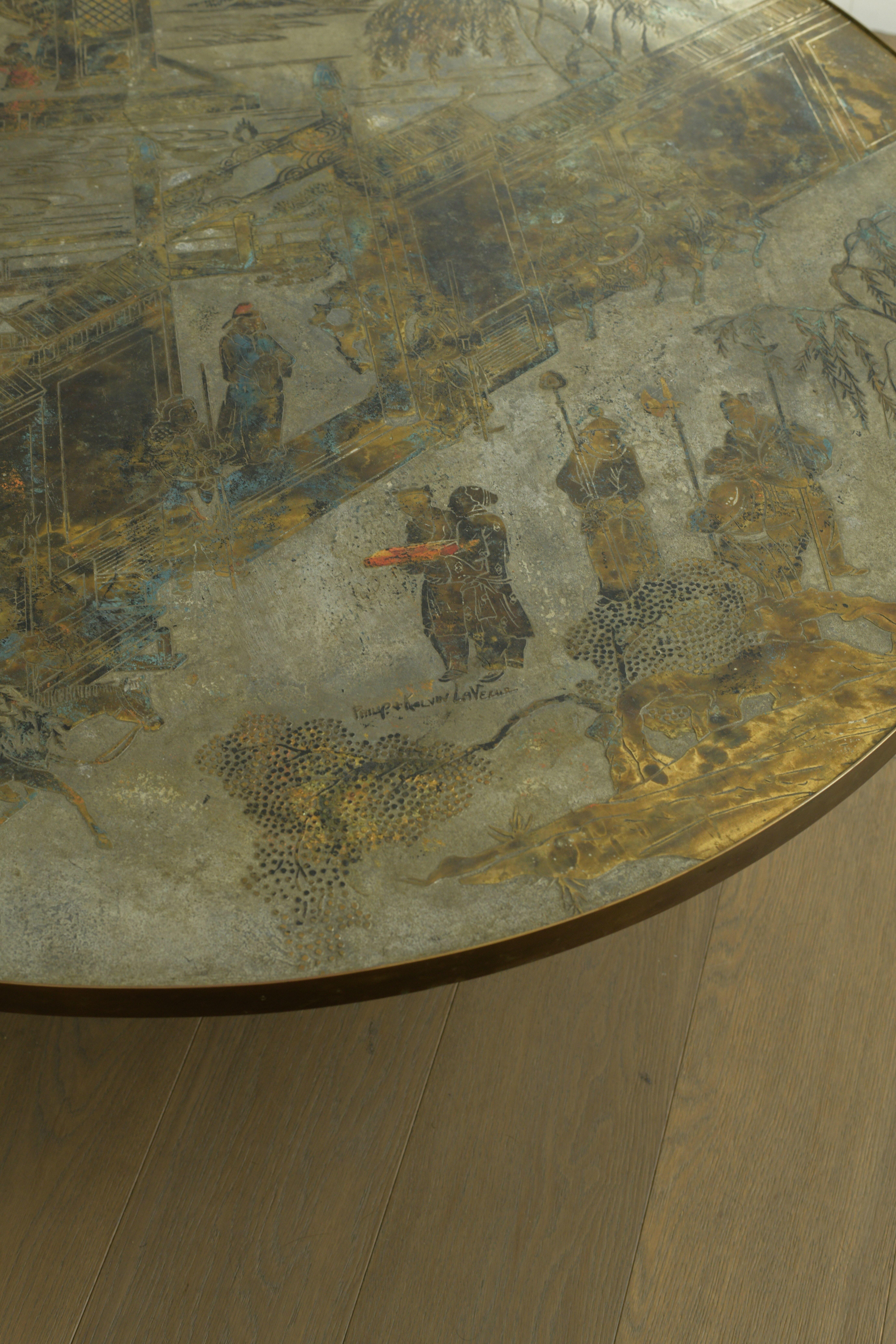 1960 Philip And Kelvin Laverne Chan Circular Coffee Table For Sale 2
