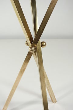 1960 Piero Fornasetti Italian Design Flower Metal Brass Gueridon Side Table