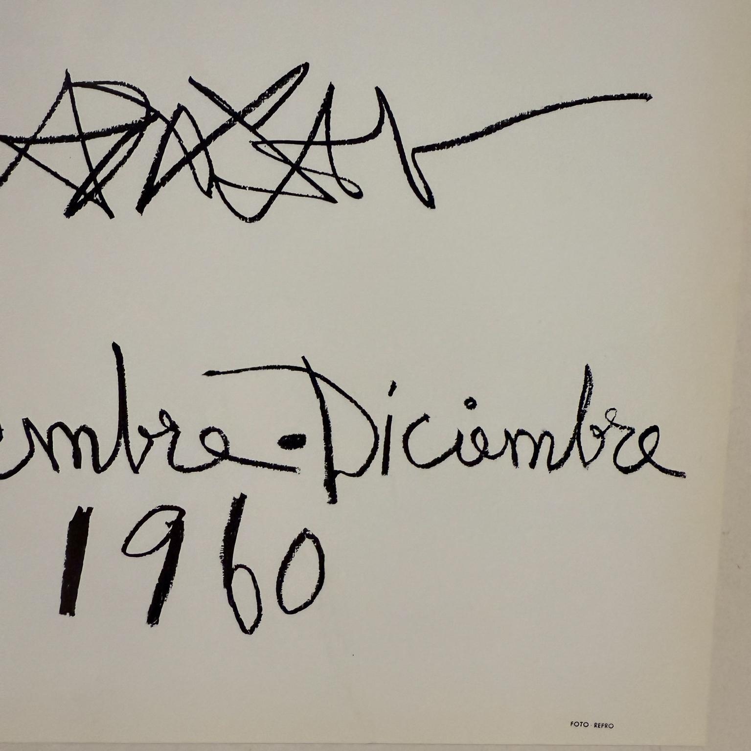 1960 Poster Picasso Sala Gaspar Barcelona Original Lithograph im Angebot 1