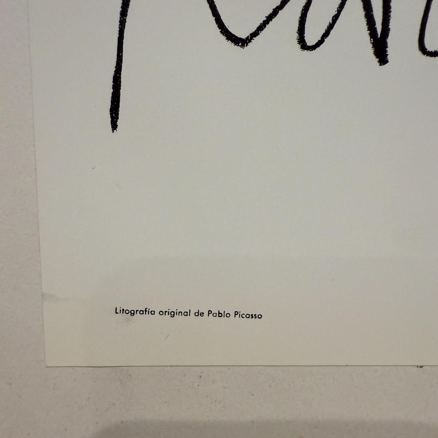 1960 Poster Picasso Sala Gaspar Barcelona Original Lithograph im Angebot 2