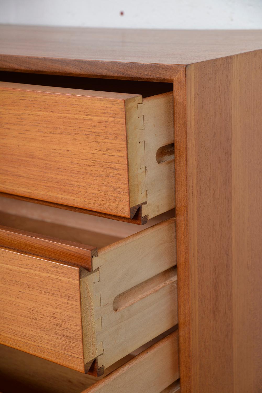 1960 Poul Cadovius Teak 3-Bay Danish Royal System Wall Unit Shelving Desk Bureau 5