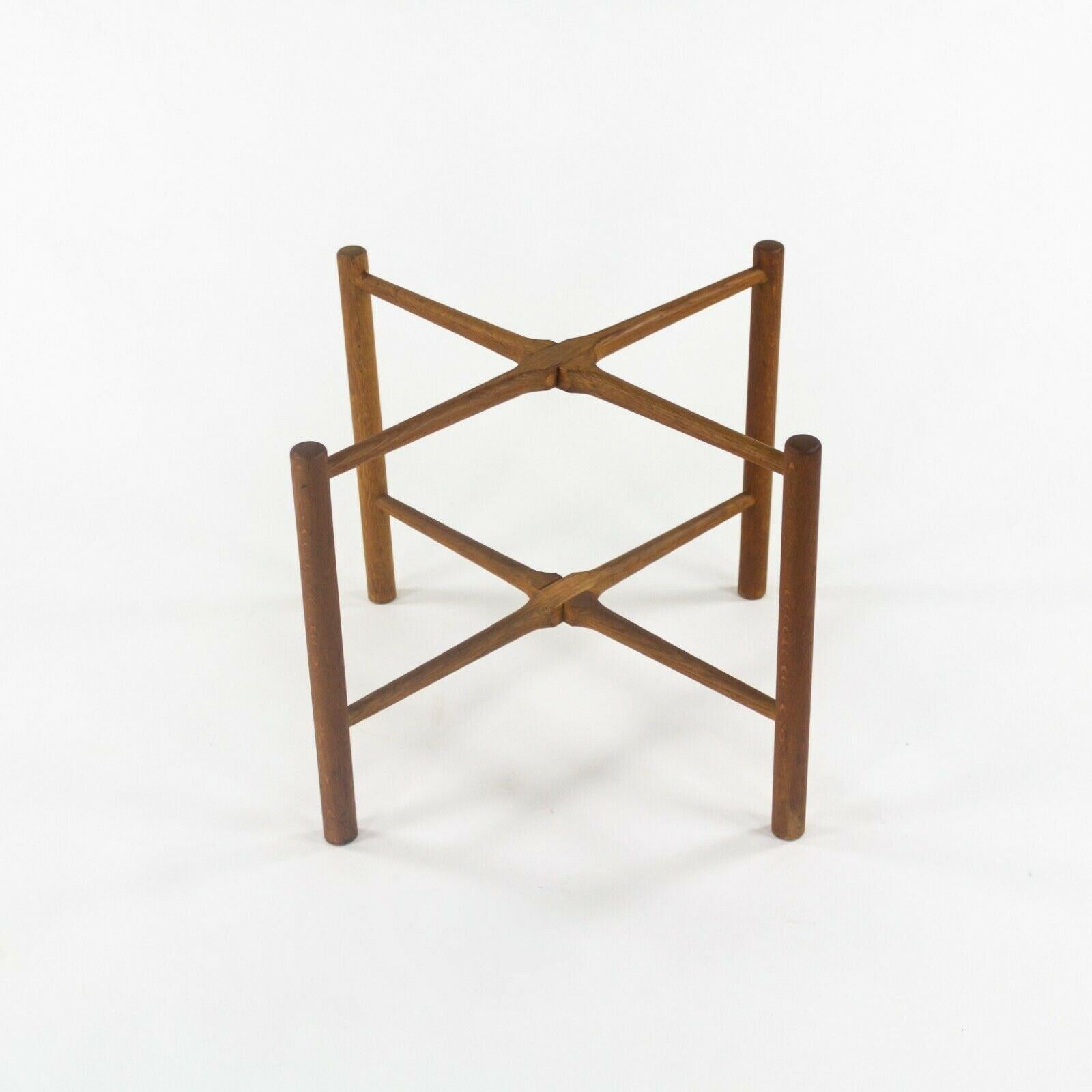 1960 PP35 Hans Wegner for &reas Tuck Folding Teak & Oak Side Table 2x Available For Sale 2