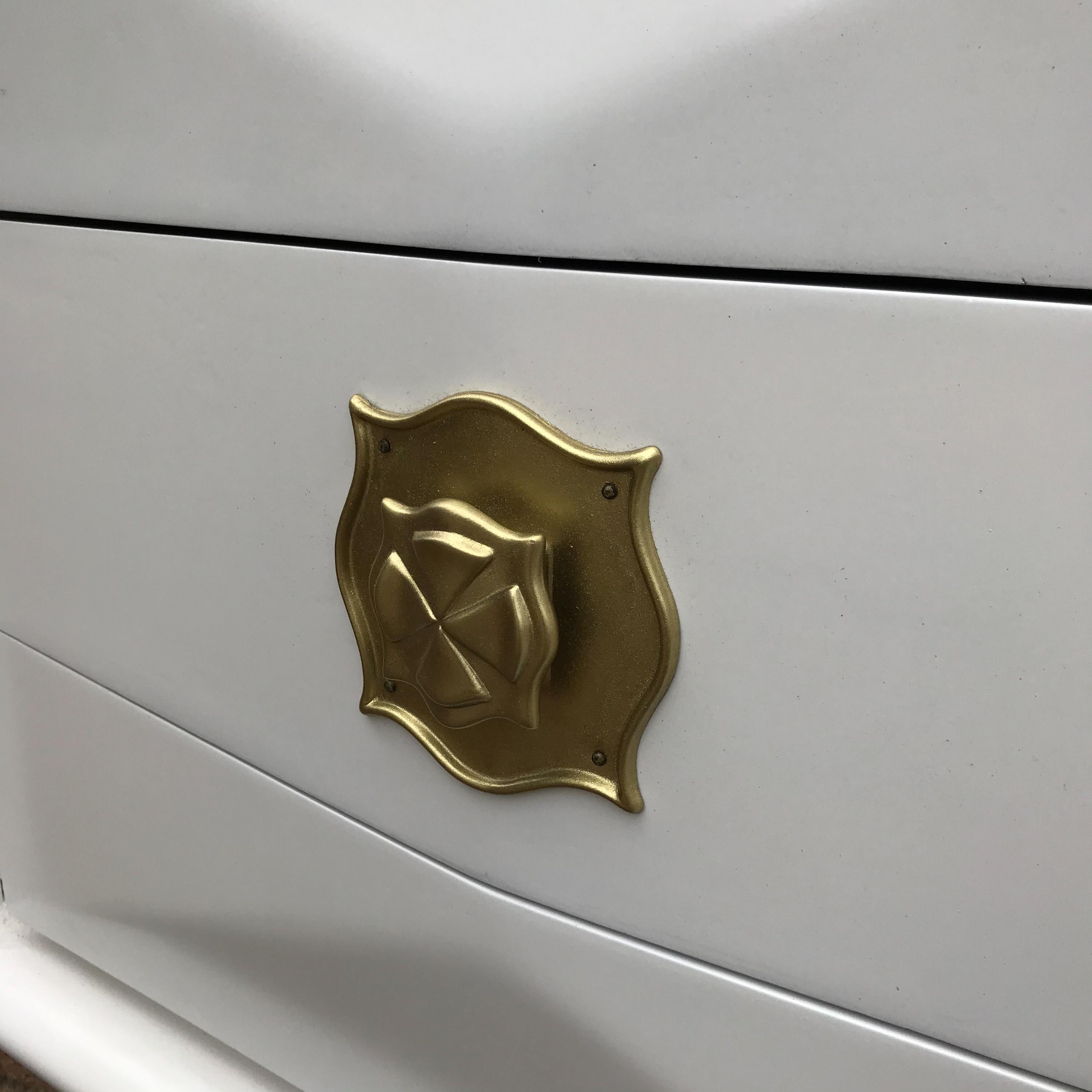 white dresser gold pulls