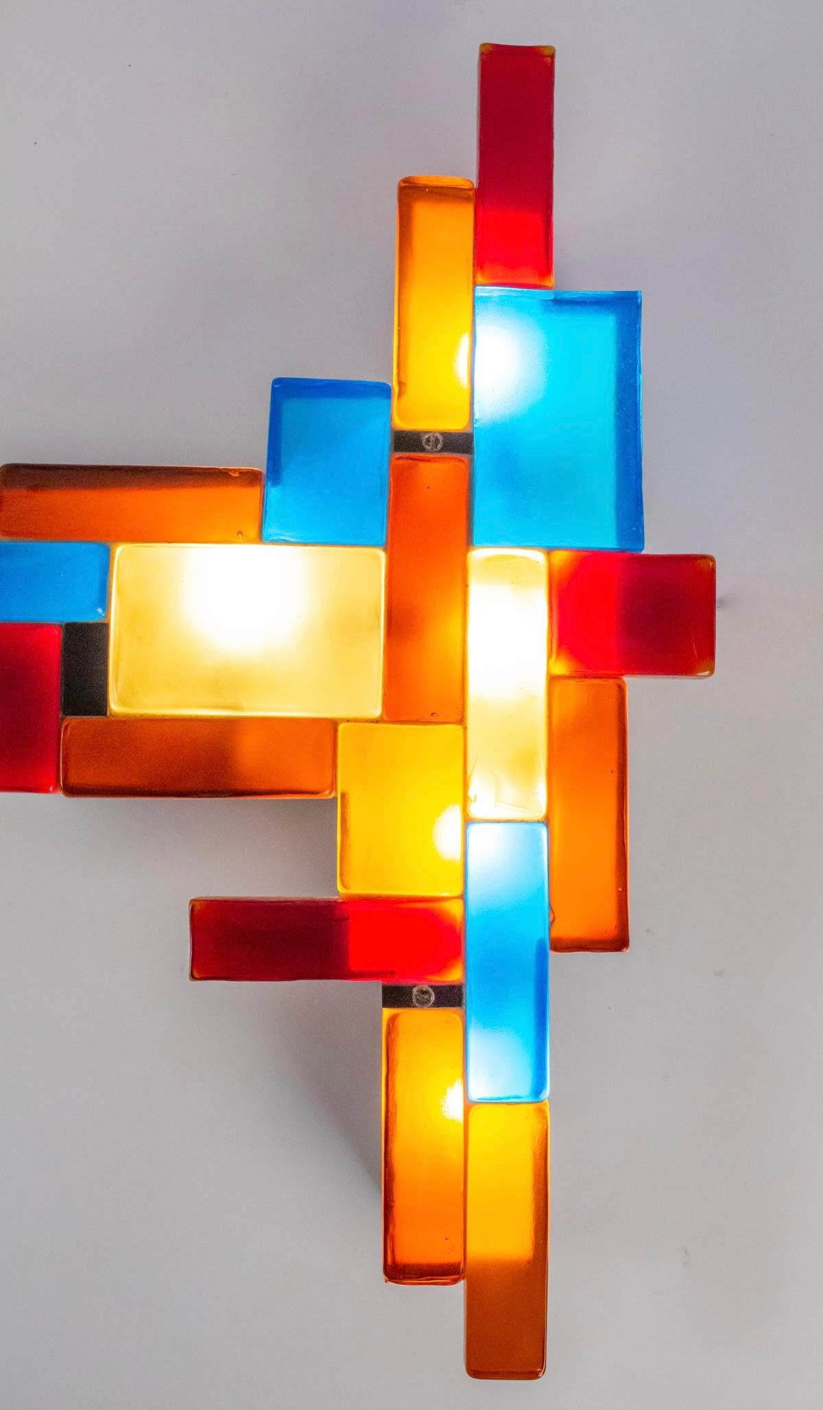 1960 Rare and Large Sconce from the House of Arlus In Excellent Condition In Saint-Ouen, FR