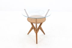 1960 Rare Midcentury Organic Coffee Table, Czechoslovakia