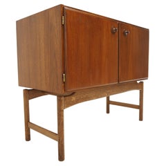 1960 Rare Teak and Oak Cabinet by Krasna Jizba, Czechoslovakia