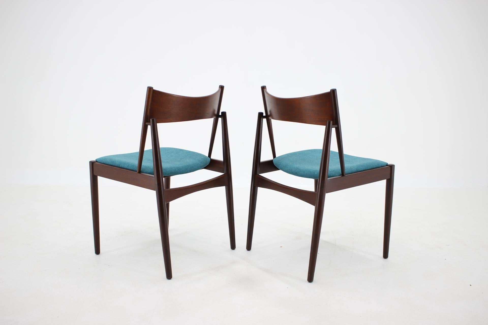 1960 Rare Teak Dining Chairs by Vamo, Denmark 4
