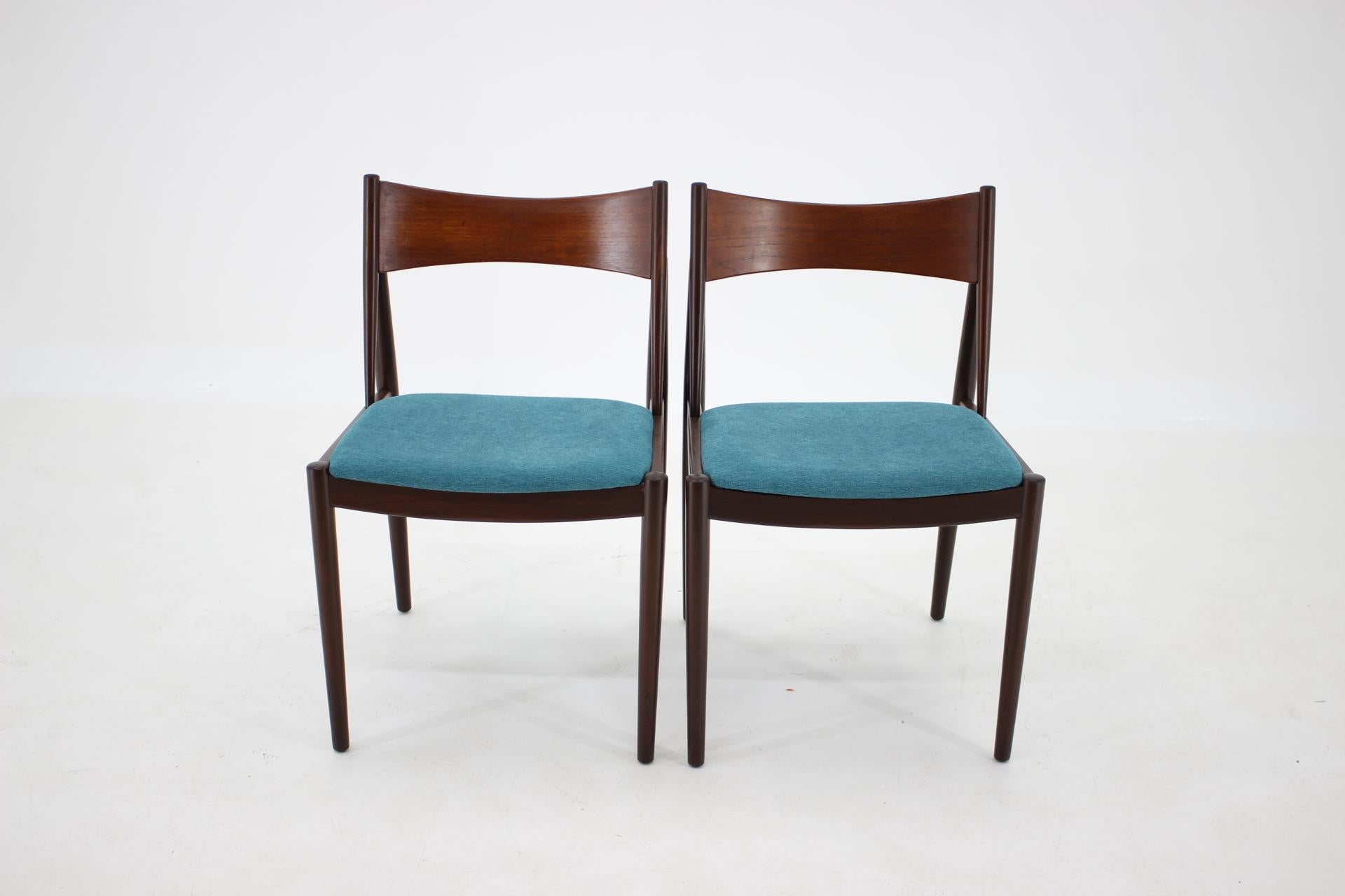 Mid-20th Century 1960 Rare Teak Dining Chairs by Vamo, Denmark